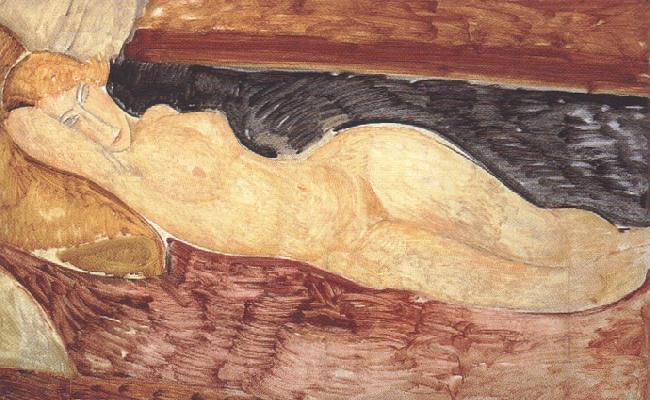 Amedeo Modigliani Reclining Nude (mk39) Norge oil painting art